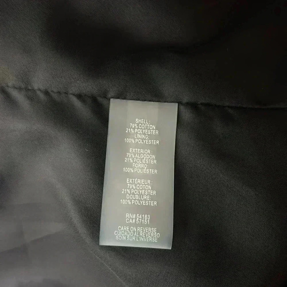 Karl Lagerfeld Blazer 12 Black Tweed Texture Fringe Trim Suit Jacket Office Work - Picture 9 of 11